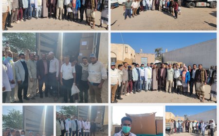 مدير عام قعطبة بكر الشاعري ومدير الصحة عبدالغني يدشنان توزيع الأدوية على 17 مرفقاً صحيآ بقعطبة بدعم من اليونيسف