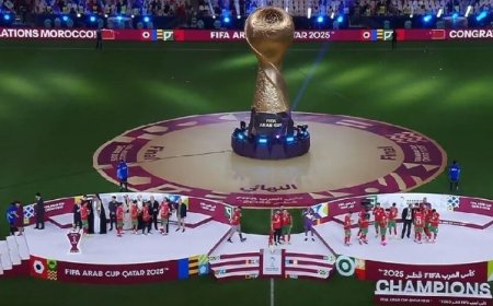 المغرب يتوج بكأس العرب 2025م والأردن وصيفا  والسعودية والإمارات ثالثا ...