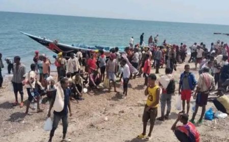 شرطة شبوة : إنزال 180 مهاجرًا إثيوبيًا على ساحل رضوم....