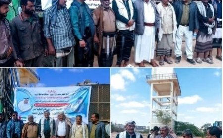 محافظة شبوة  تدشن بئرا إسعافية بدعم اماراتي ..