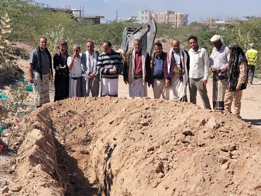 بتكليف من مدير عام قعطبة، بكر الشاعري: تدشين مشروع استبدال خطوط المياه في الدائري الغربي والجردمي بمدينة قعطبة