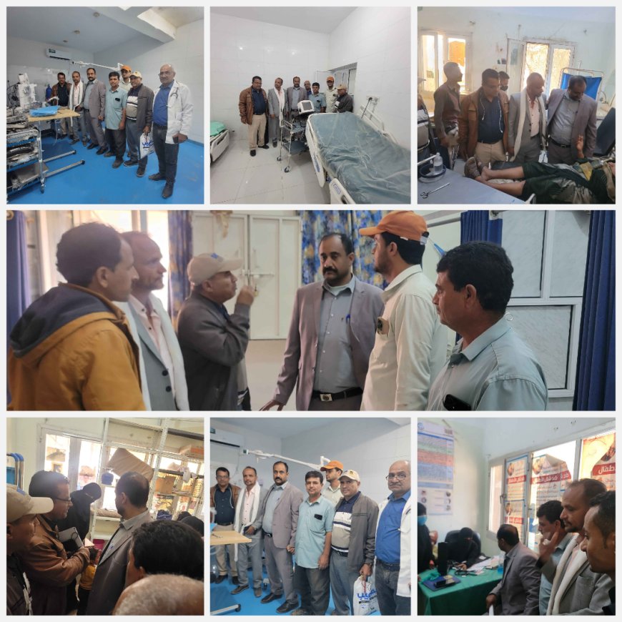 المدير العام الشاعري يزور مستشفى السلام ويتفقد أقسام المستشفى-وعود بتشغيل العمليات الجراحية قريباً بمدينة قعطبة