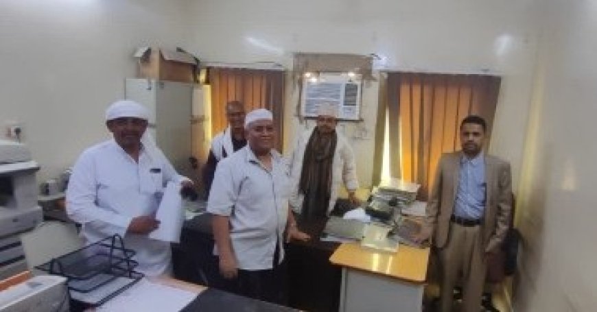 القاضي فؤاد لرضي يتفقد سير العمل في النيابات الابتدائية بمديرية سيئون....