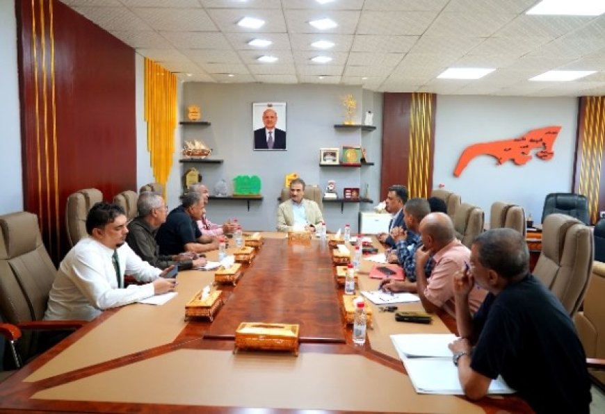 المحافظ لملس يناقش مع شركة الغاز فرع عدن، الإجراءات العاجلة المطلوبة لتوفير مادة الغاز المنزلي...