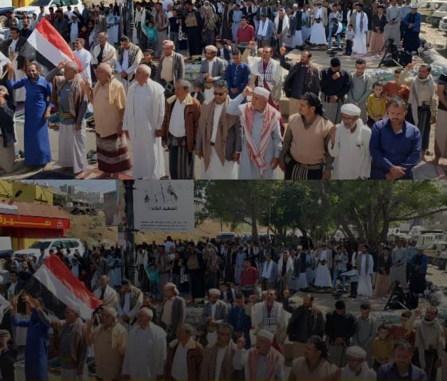 تظاهرة حاشدة تشهدها تعز احتجاجا على الانفلات الامني...