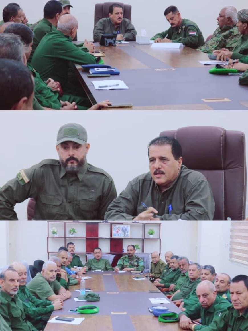 أقر إغلاق محلات بيع الدراجات النارية وقطع الغيار..العميد أبو بكر جبر يترأس اجتماعاً أمنياً لمناقشة خطة مواصلة وتعزيز الحملات الأمنية في العاصمة عدن