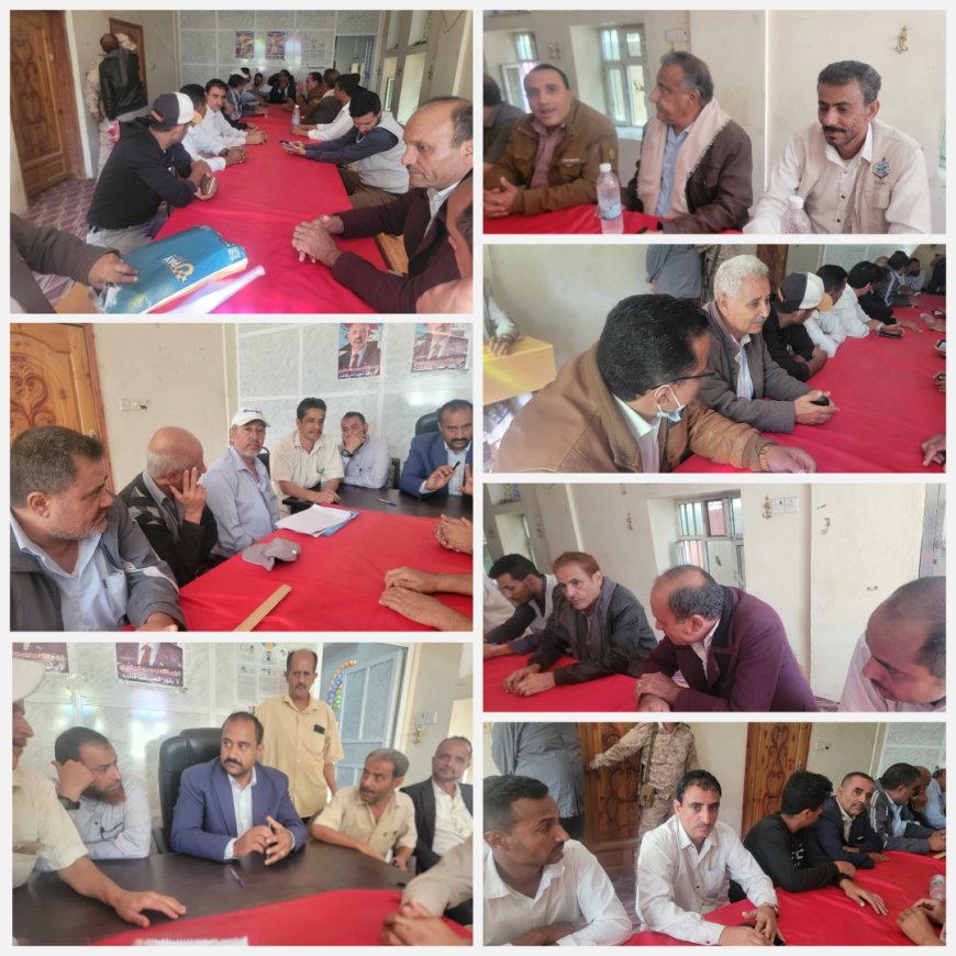 السلطة المحلية بمديرية قعطبة برئاسة بكر الشاعري تُعلن تأييدها لقرارات الرئيس الزبيدي، ويدعوا أبناء قعطبة ومريس والعود إلى الاحتشاد الجماهيري والمشاركة بموكب الضالع