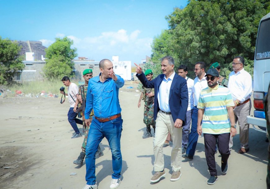 لملس يناقش أوضاع المياه والصرف الصحي ويطّلع على سير العمل في المشروع الاستراتيجي لخزان الضخ