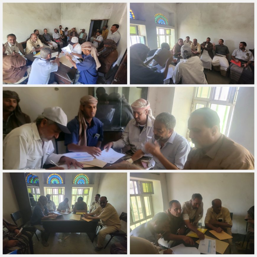 السلطلة المحلية:- تفتتح مضاريف مناقصة مشروع بيوت محمية لزراعة البذور والشتلات الزراعية بمديرية قعطبة