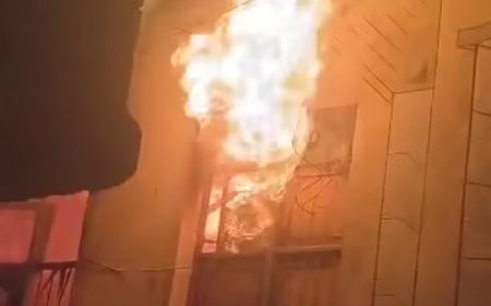 عاجل:اندلاع حريق داخل منزل في لحج (صورة أولية)