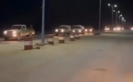 عاجل: موقع منبر الأخبار ينشر صورة لحظة مرور فوج من قوات درع الوطن في نقطة العلم لتأمين عدن ولحج