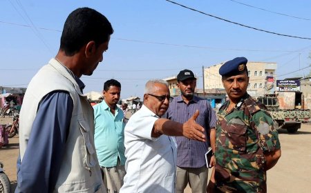 عطية، وبورجي والقاضي يتفقدون سير العمل في مشاريع التأهيل والنظافة بحيس...