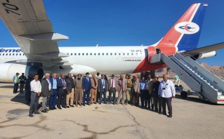 استئناف تشغيل الرحلات الجوية عبر مطار سيئون الدولي