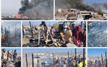 مدير عام مديرية قعطبة بكر الشاعري يناشد الحكومة والمنظمات الدولية للتدخل العاجل لإنقاذ اللاجئين الصوماليين