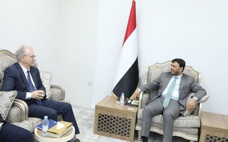 الدكتور عبدالله العليمي: يناقش  مع السفير الامريكي مستجدات الأوضاع في اليمن وحماية الملاحة الدولية في البحر الأحمر....
