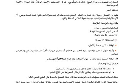 اتحاد أبناء تهامة يدعو إلى وقفة احتجاجية صامتة ضد إقصاء تهامة....