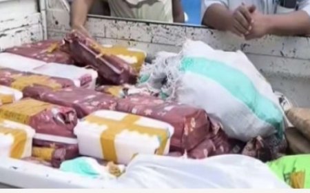 إحباط تهريب مخدرات قرب باب المندب وضبط 204 كغ.....