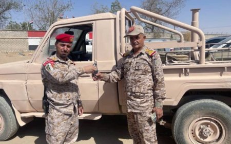 الشرطة العسكرية بمأرب تسلّم طقمًا عسكريًا تابعًا للمنطقة العسكرية الأولى....