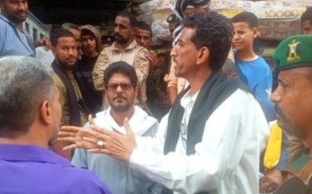 حملة ميدانية لتنظيم أسواق الحوطة في محافظة لحج وإزالة المخالفات....