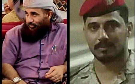 قائد اللواء الرابع تهامة العميد مراد شراعي  يعزي العميد حمدي شكري ..ويدين العمل الاجرامي الجبان...