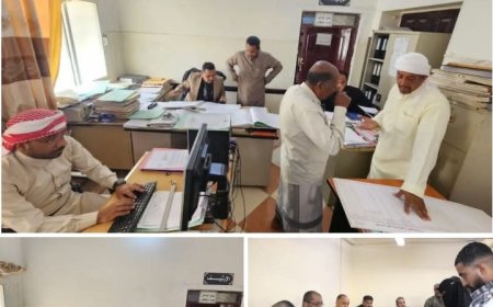 رئيس نيابة استئناف سيئون ينفّذ نزولًا ميدانيًا مفاجئًا إلى النيابات الابتدائية....