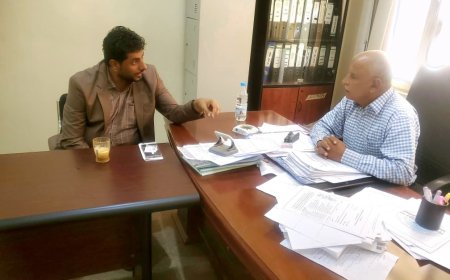 مدير وقاية النبات بوزارة الزراعة يلتقي مدير مكتب الزراعة بالمهرة لبحث نشاط المنافذ والمحاجر بالمحافظة