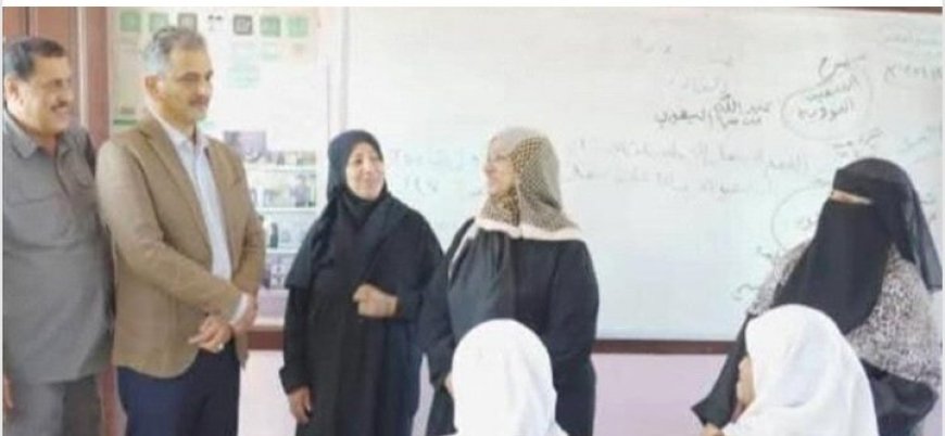 مع انطلاق الفصل الدراسي الثاني وزير الدولة محافظ العاصمة عدن  يتفقد سير العملية التعليمية...