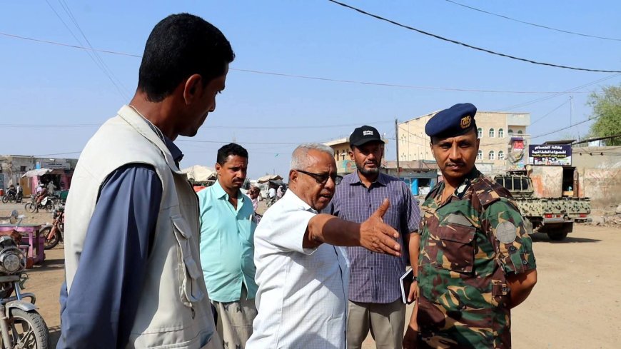 عطية، وبورجي والقاضي يتفقدون سير العمل في مشاريع التأهيل والنظافة بحيس...