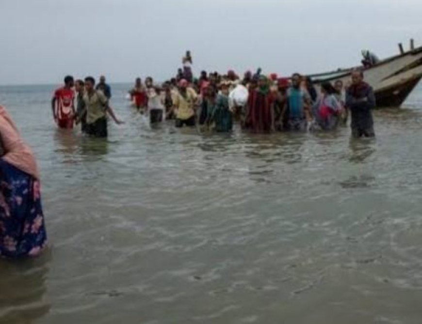 وصول دفعة جديدة من المهاجرين الأفارقة غير الشرعيين إلى سواحل مديرية رضوم بشبوة...