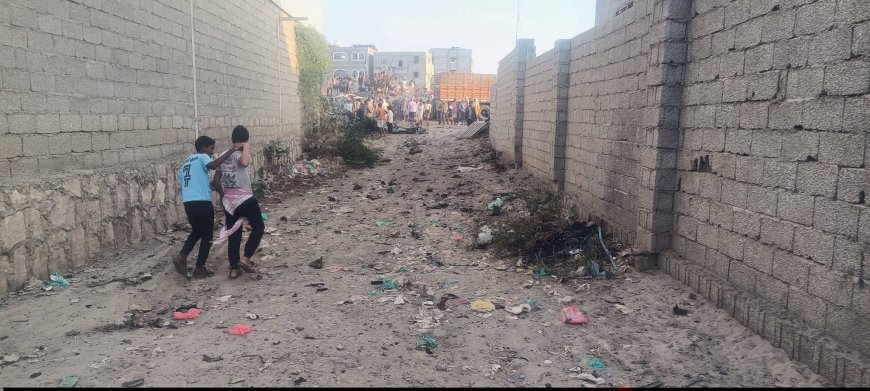 بعيداً عن عدسات الإعلام..هكذا خلف الانفجار أضرار كبيرة حول مكان استهداف قائد اللواء الثاني عمالقة العميد حمدي شكري(5صور)