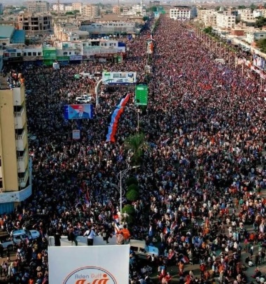 مليونية جماهيرية حاشدة تشهدها العاصمة عدن ..