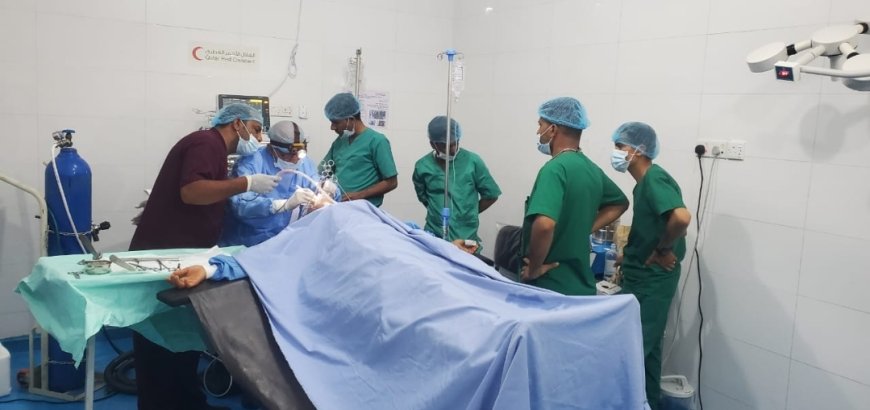 مستشفى السلام بقعطبة ينفذ عمليات جراحية ناجحة لاستئصال اللوزتين والحميات بجهود طاقم متميز