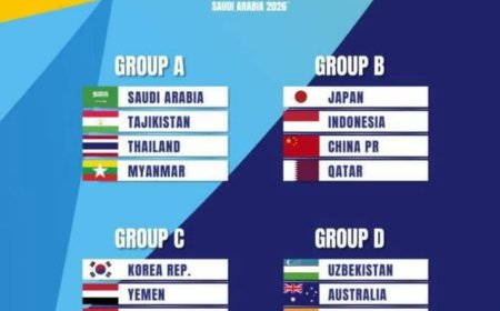 منتخبنا للناشئين يواجه كوريا الجنوبية وفيتنام والإمارات في كأس آسيا 2026م..