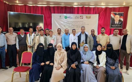 ورشة عمل حول حماية واستعادة النظم البيئية والزراعية في وادي الضباب بتعز....