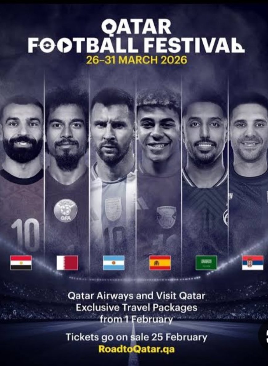 مهرجان قطر 2026 الكروي ينطلق بمواجهات عالمية.....
