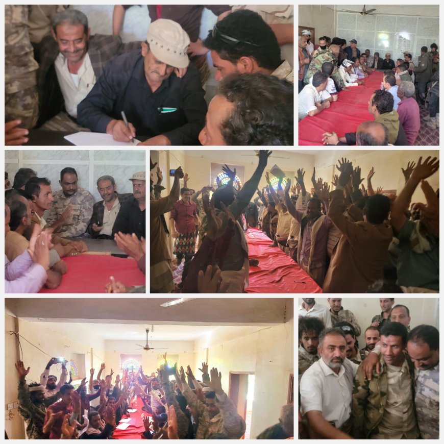 اللجان المجتمعية بمديرية قعطبة تحسم الانتخابات بالتزكية بالاجماع، للشعيبي رئيساً لها.