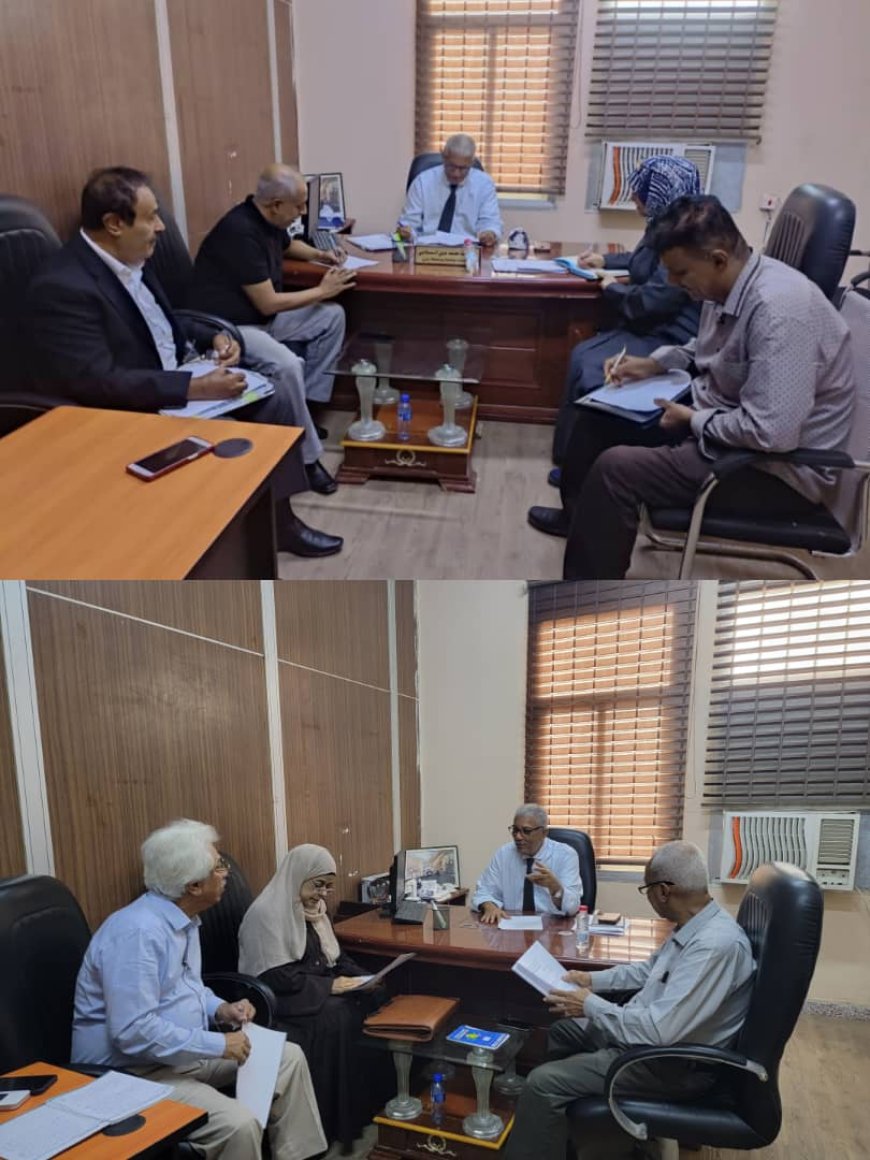 رئيس الهيئة الاستشارية يلتقي بالفرق المكلفة بالمسح