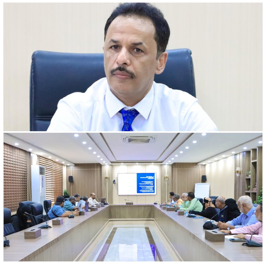 وزارة الزراعة والأسماك تقف أمام الدراسات الفنية المتعلقة بإعادة تأهيل وتطوير الثلاجة المركزية لميناء الاصطياد بعدن