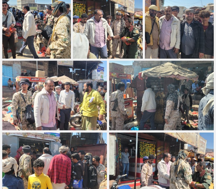 مدير عام قعطبة بكر الشاعري ينفذ حملة لإزالة الأكشاك والمحلات المخالفة بمدينة قعطبة