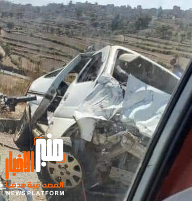 وفاة أربعة مواطنين جراء حادث مروري مروع في إب