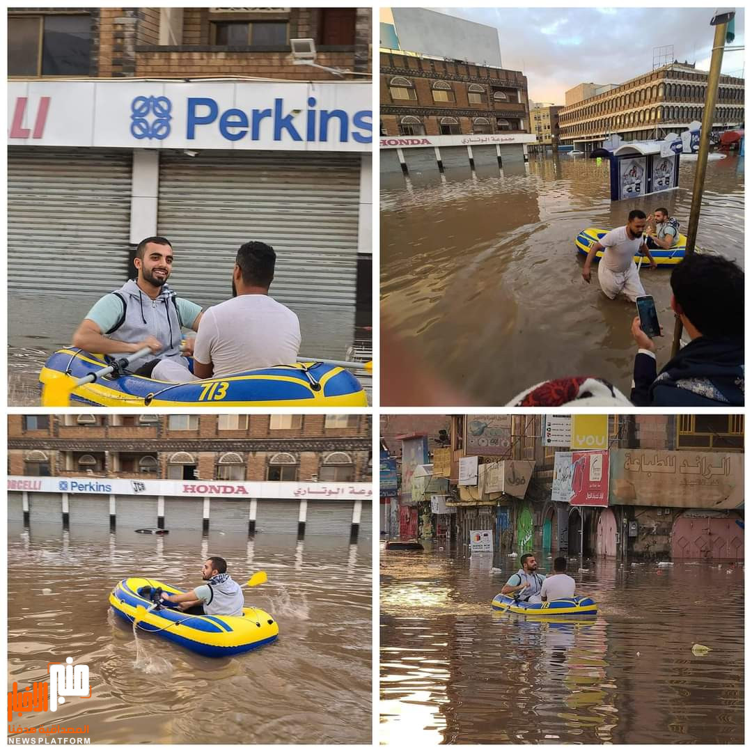 لتنفيذ هذه المهمة..قارب في شوارع صنعاء(صورة)