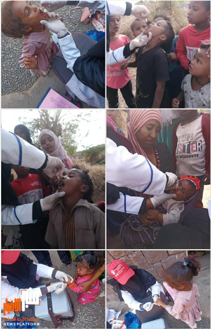 طلاب وطالبات المعهد التقني الصناعي - دبع الداخل  يساهمون في حملة التحصين ضد شلل الأطفال